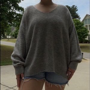 Grey H&M Oversized Sweater